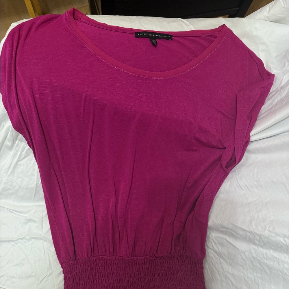 White House Black Market Fuchsia Blouse